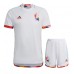 Billige Belgien Børnetøj Udebanetrøje til baby VM 2022 Kortærmet (+ korte bukser)